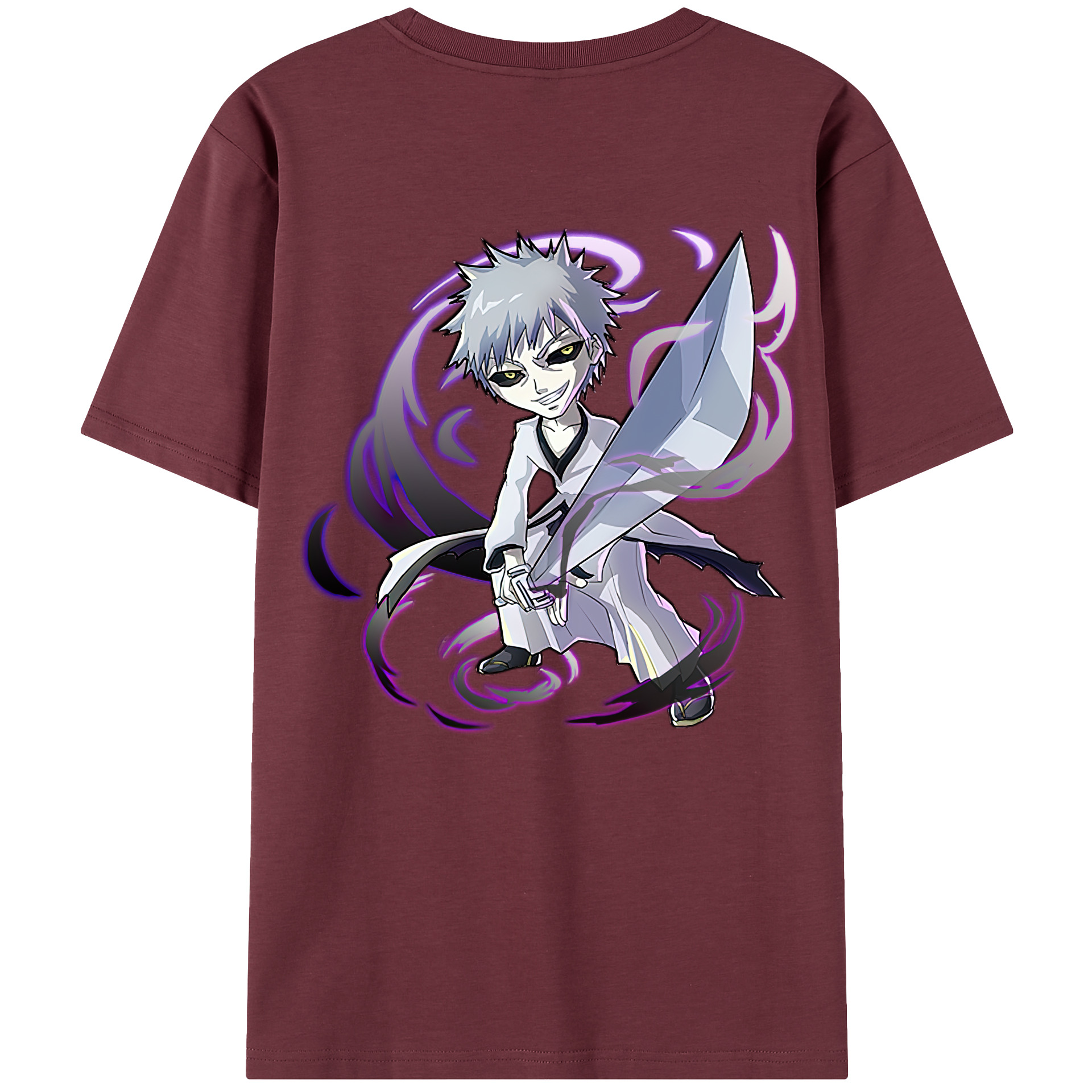 （画像用） ブリーチ 黒崎一護（くろさき いちご）BLEACH Kurosaki Ichigo 綿100％半袖Tシャツ（背面プリント）